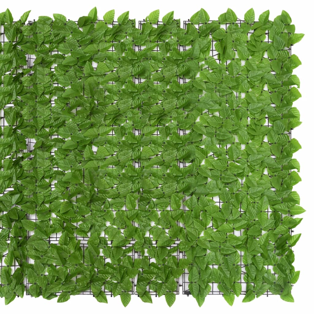 vidaXL Balcony Screen with Green Leaves 157.5"x59.1"