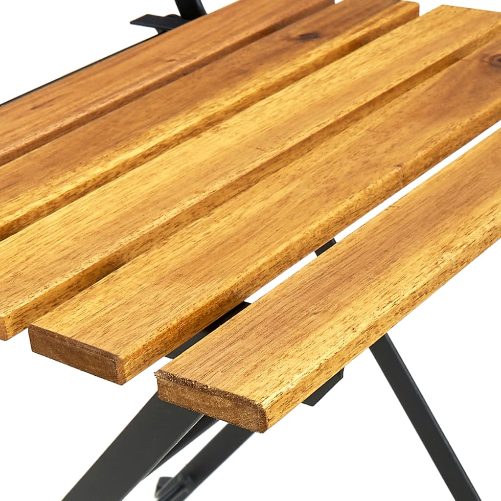 vidaXL 3 Piece Folding Bistro Set Solid Acacia Wood