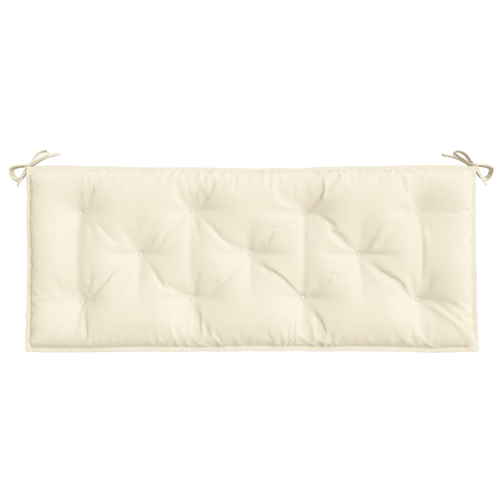vidaXL Garden Bench Cushions 2pcs Cream White 47.2"x19.7"x2.8" Oxford Fabric