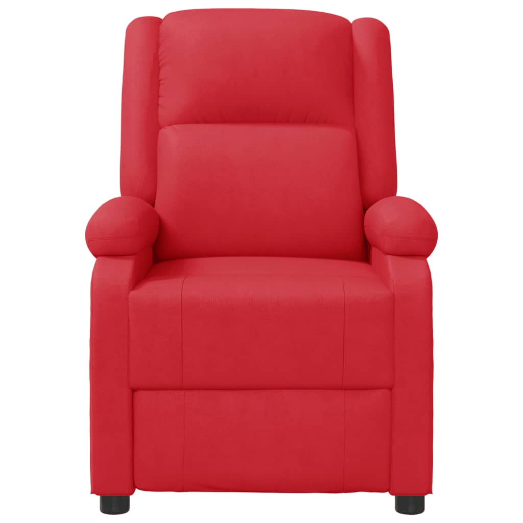 vidaXL Massage Chair Red Faux Leather