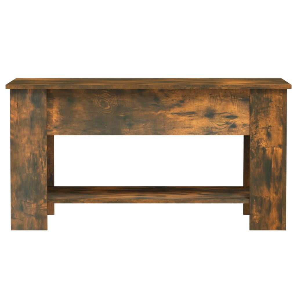 vidaXL Coffee Table Smoked Oak 39.8"x19.3"x20.5" Engineered Wood