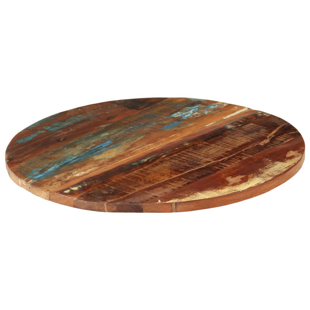 vidaXL Round Table Top 27.6" 0.98"-1.06" Solid Reclaimed Wood