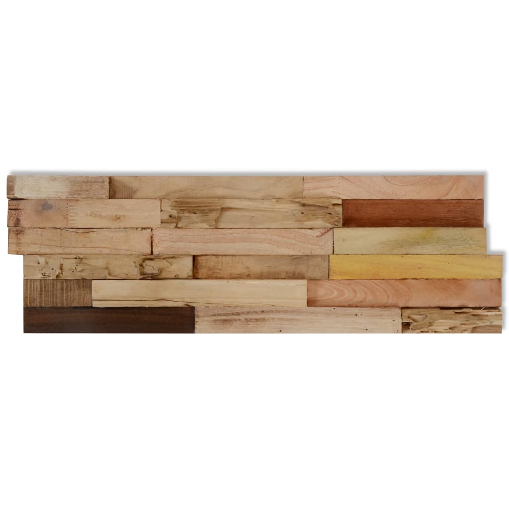 vidaXL Wall Cladding Panels 10 pcs 11.1 ft? Recycled Teak Wood