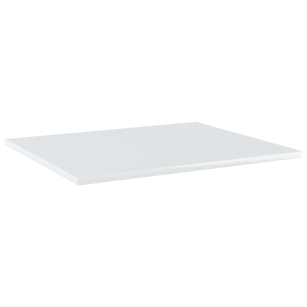 vidaXL Bookshelf Boards 8 pcs High Gloss White 23.6"x19.7"x0.6" Engineered Wood