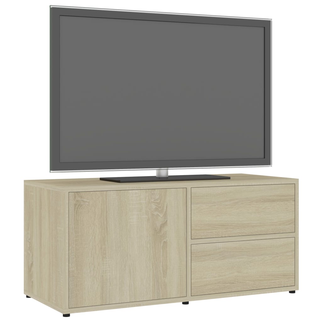 vidaXL TV Cabinet Sonoma Oak 31.5"x13.4"x14.1" Chipboard