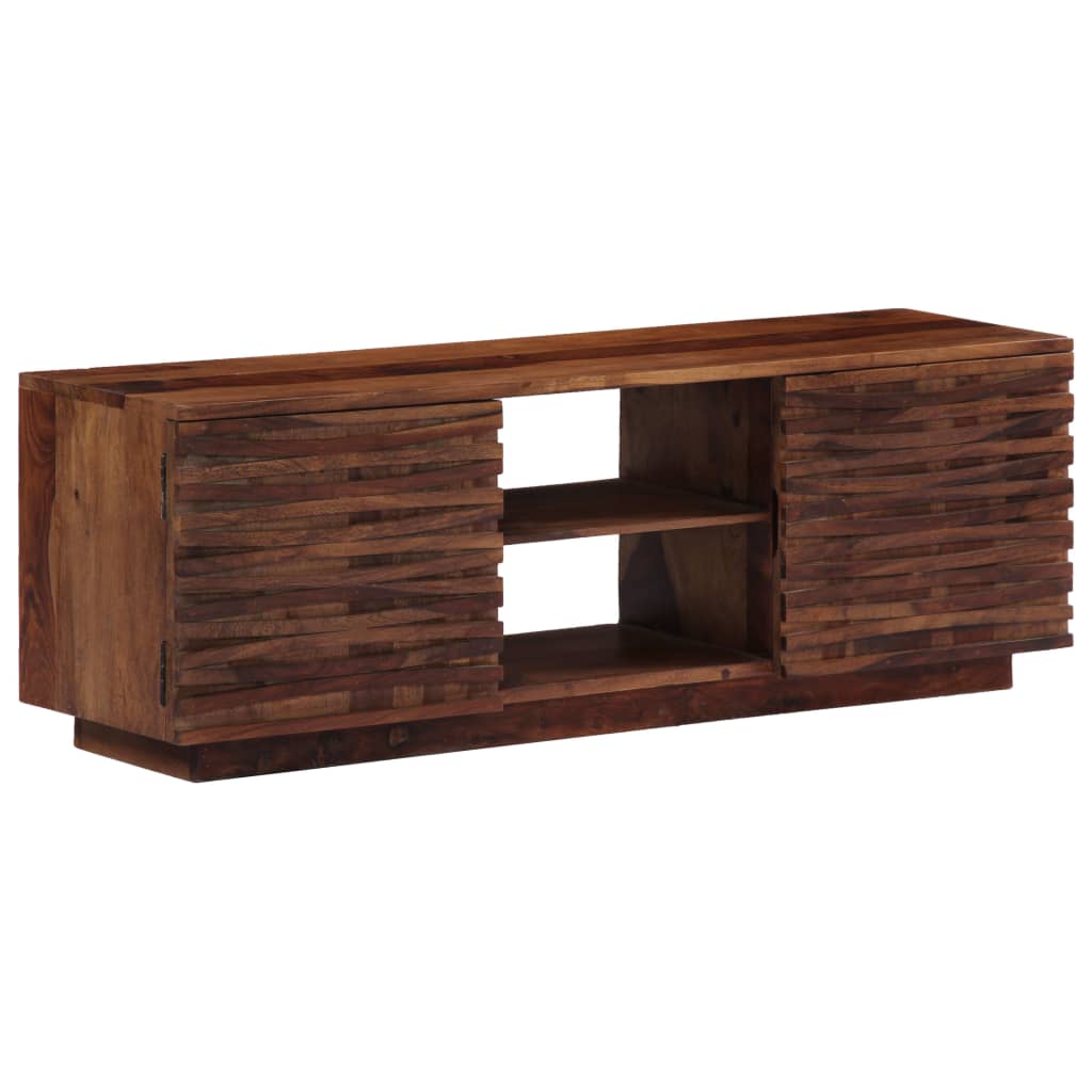 vidaXL TV Cabinet 47.2"x11.8"x15.7" Solid Sheesham Wood
