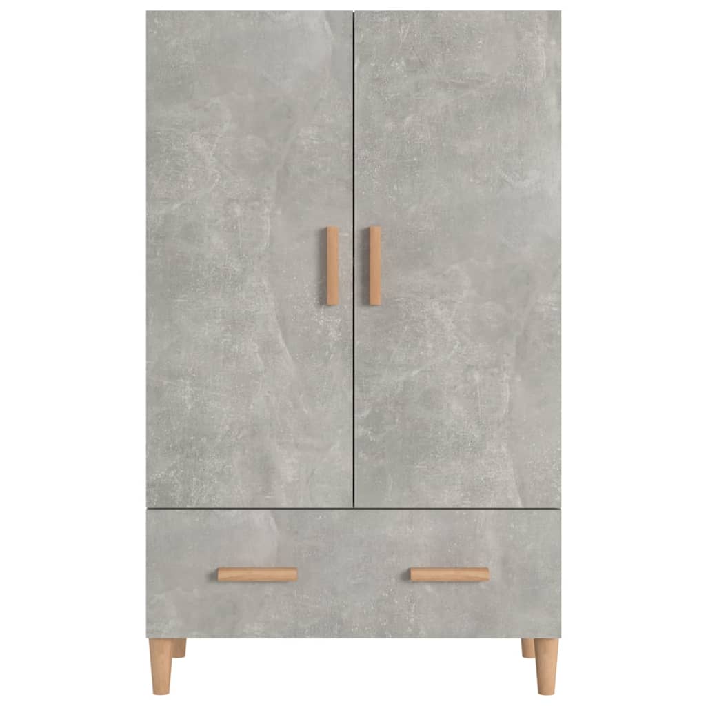 vidaXL Highboard Concrete Gray 27.6"x12.2"x45.3" Engineered Wood