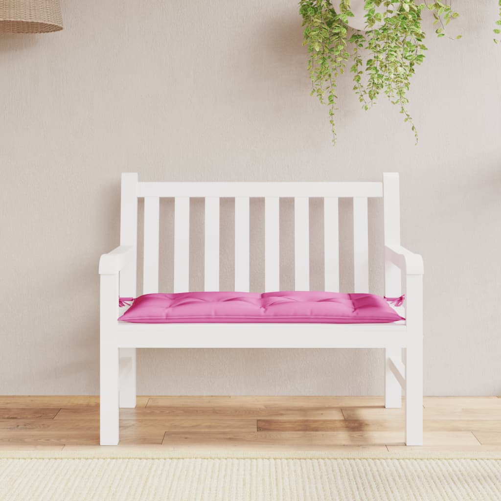 vidaXL Garden Bench Cushion Pink 39.4"x19.7"x2.8" Oxford Fabric