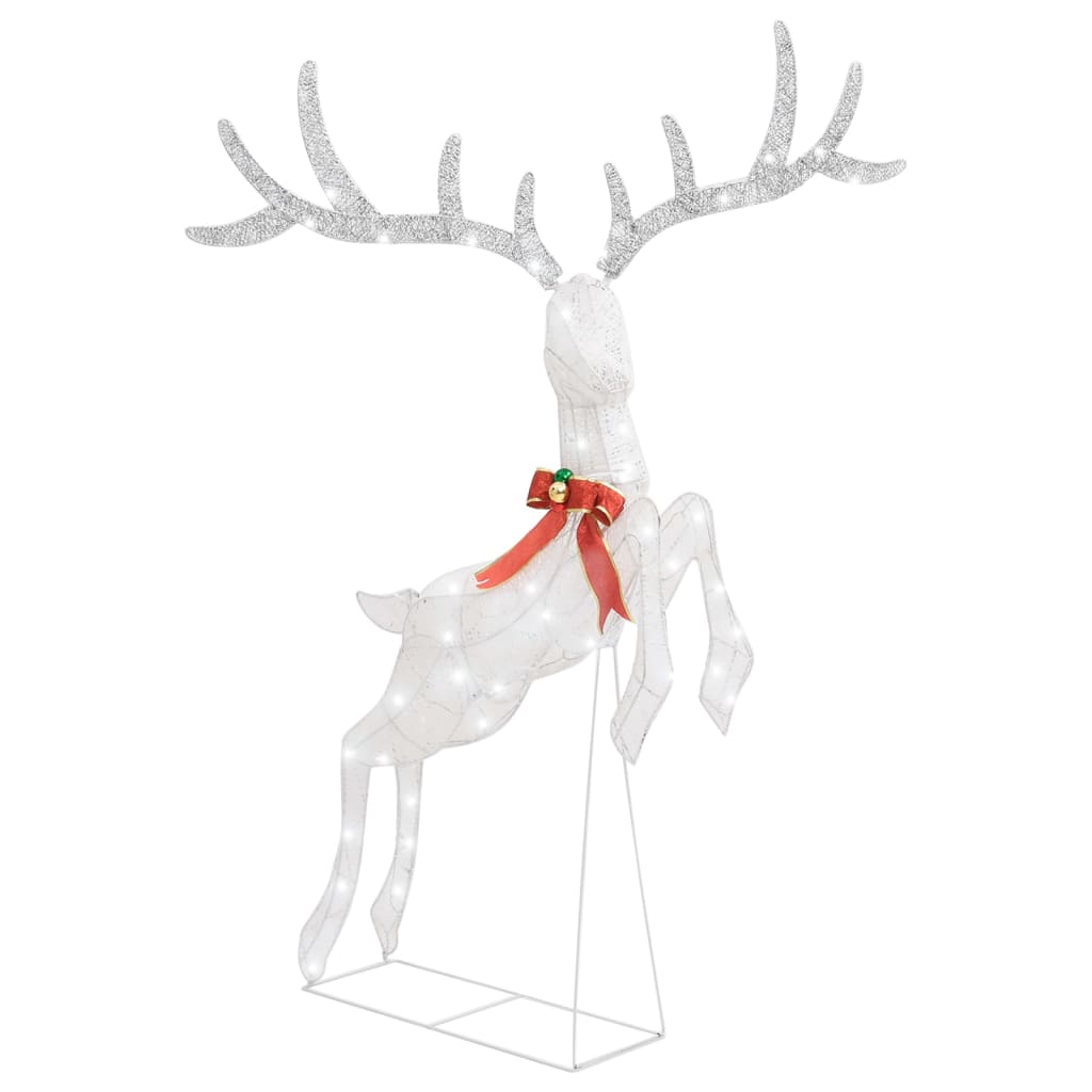 vidaXL Flying Reindeer Christmas Decoration 120 LEDs White Cold White