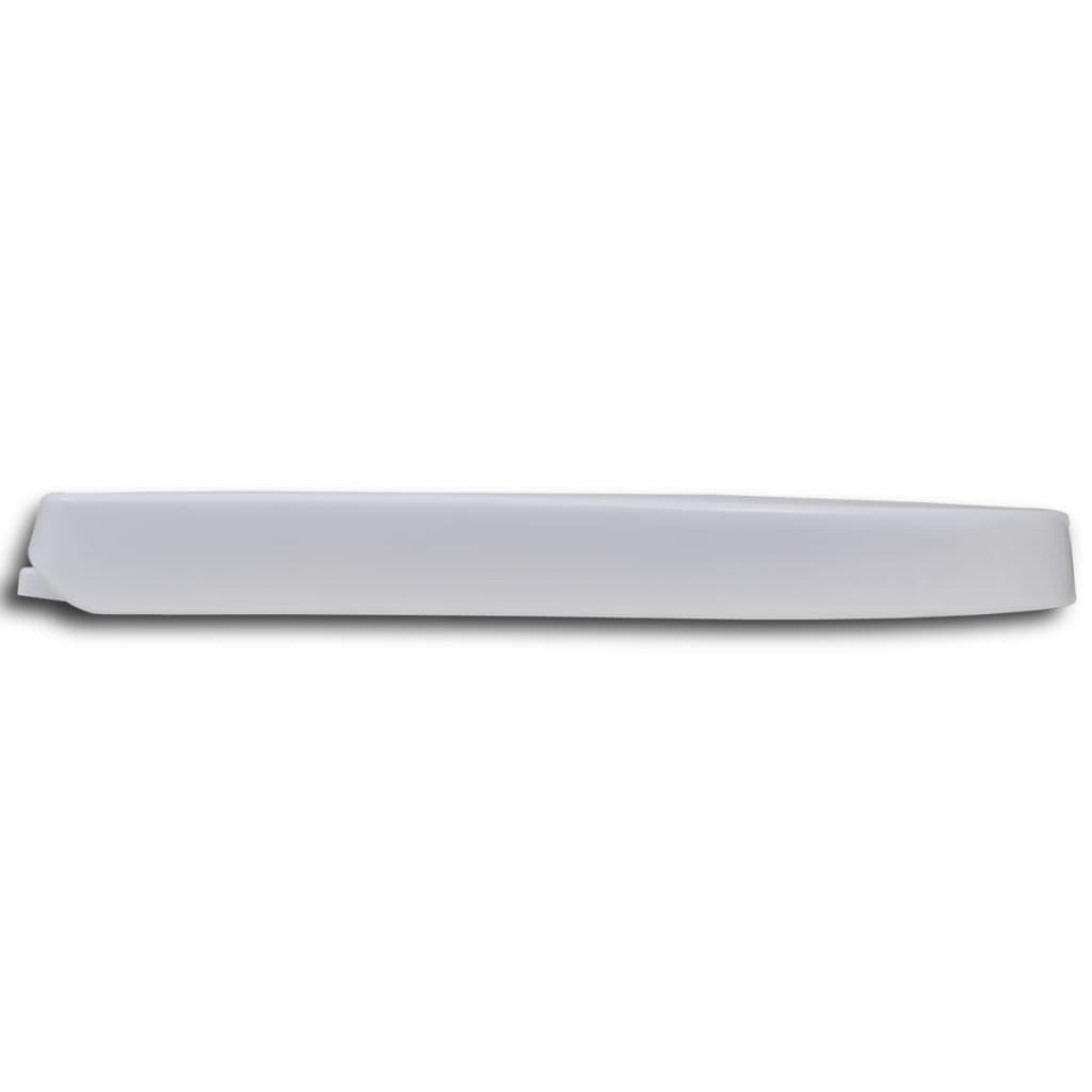 vidaXL White Soft-close Toilet Seat Square