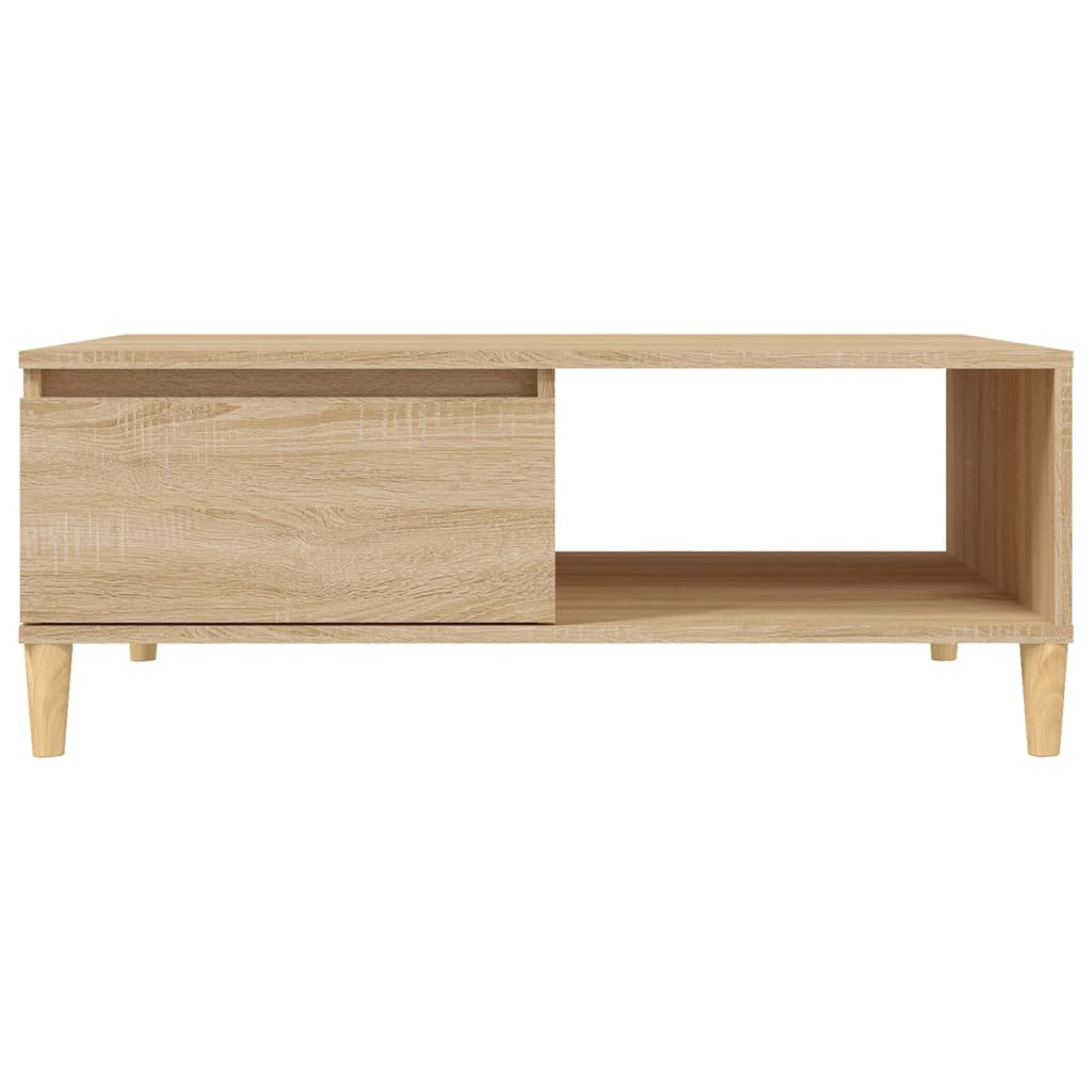 vidaXL Coffee Table Sonoma Oak 35.4"x23.6"x13.8" Engineered Wood
