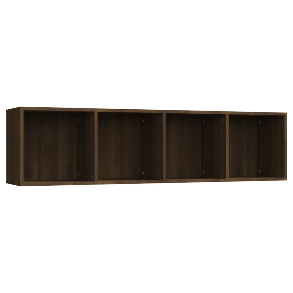 vidaXL Book Cabinet/TV Cabinet Brown Oak 56.3"x11.8"x14.2" Engineered Wood
