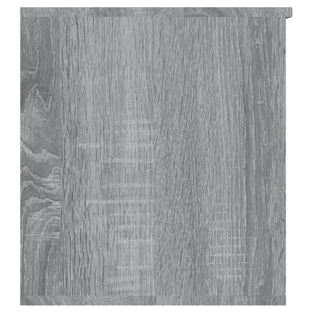 vidaXL Storage Chest Gray Sonoma 33.1"x16.5"x18.1" Engineered Wood