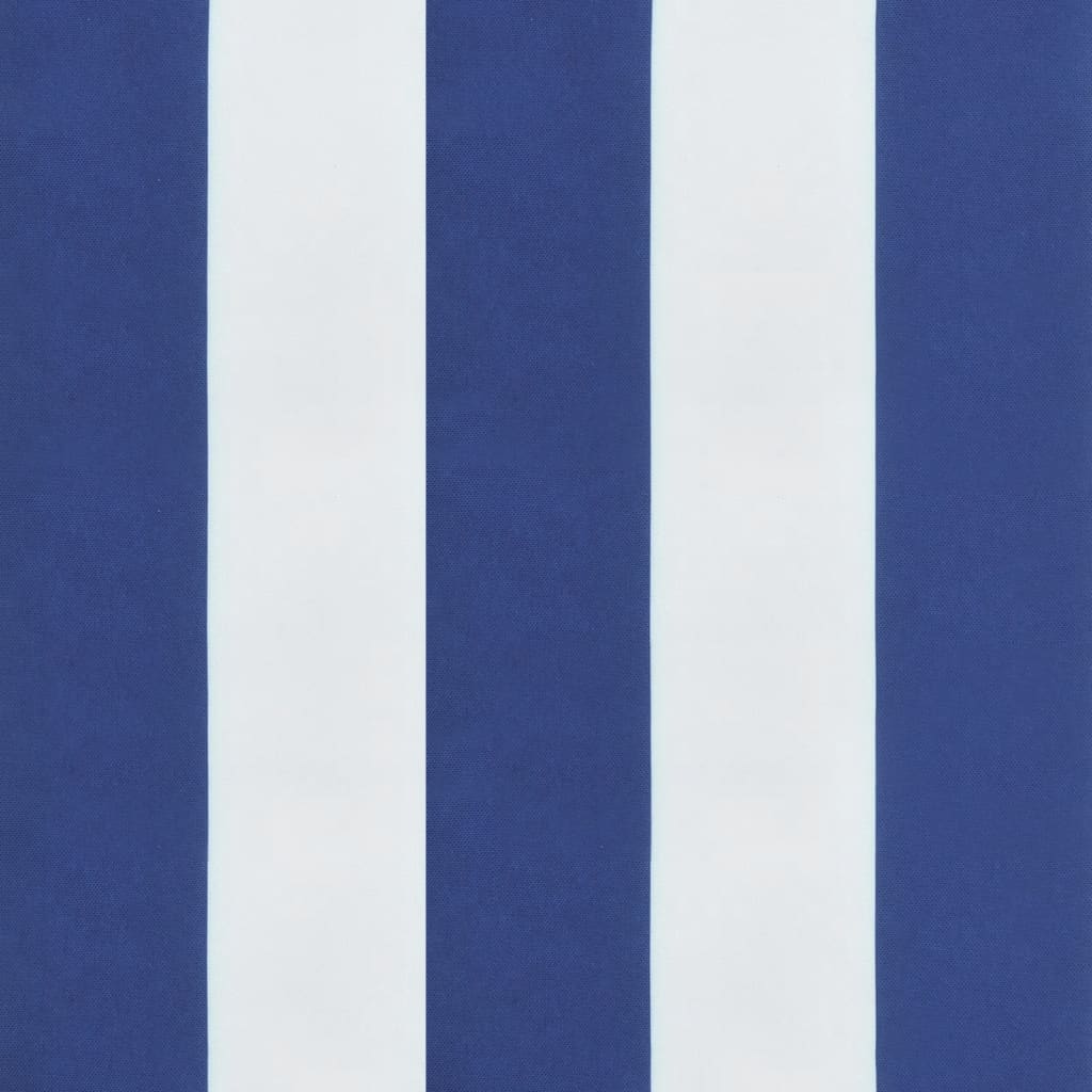 vidaXL Garden Bench Cushion Blue&White Stripe 78.7"x19.7"x2.8" Fabric