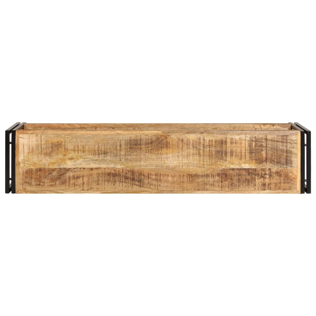 vidaXL TV Stand 59.1"x11.8"x15.7" Solid Wood Mango