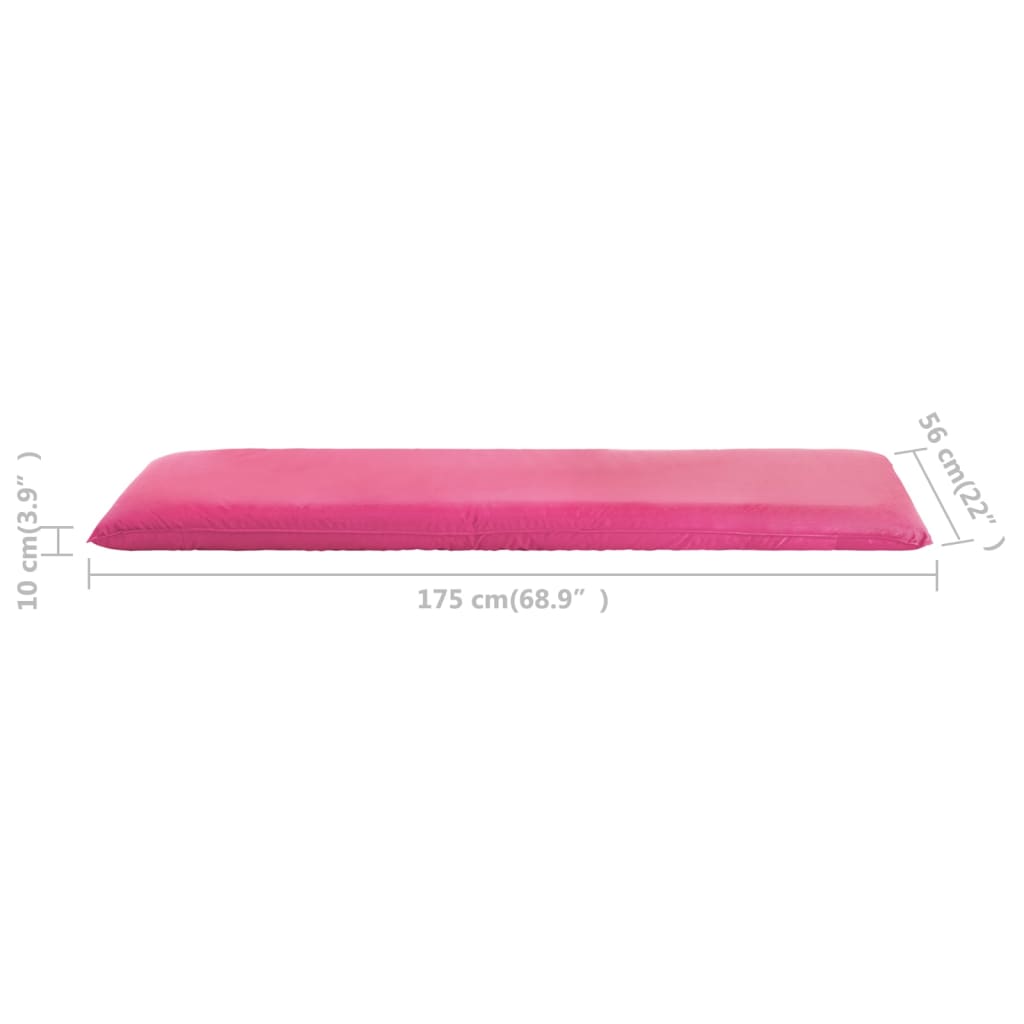 vidaXL Foldable Sunlounger Oxford Fabric Pink