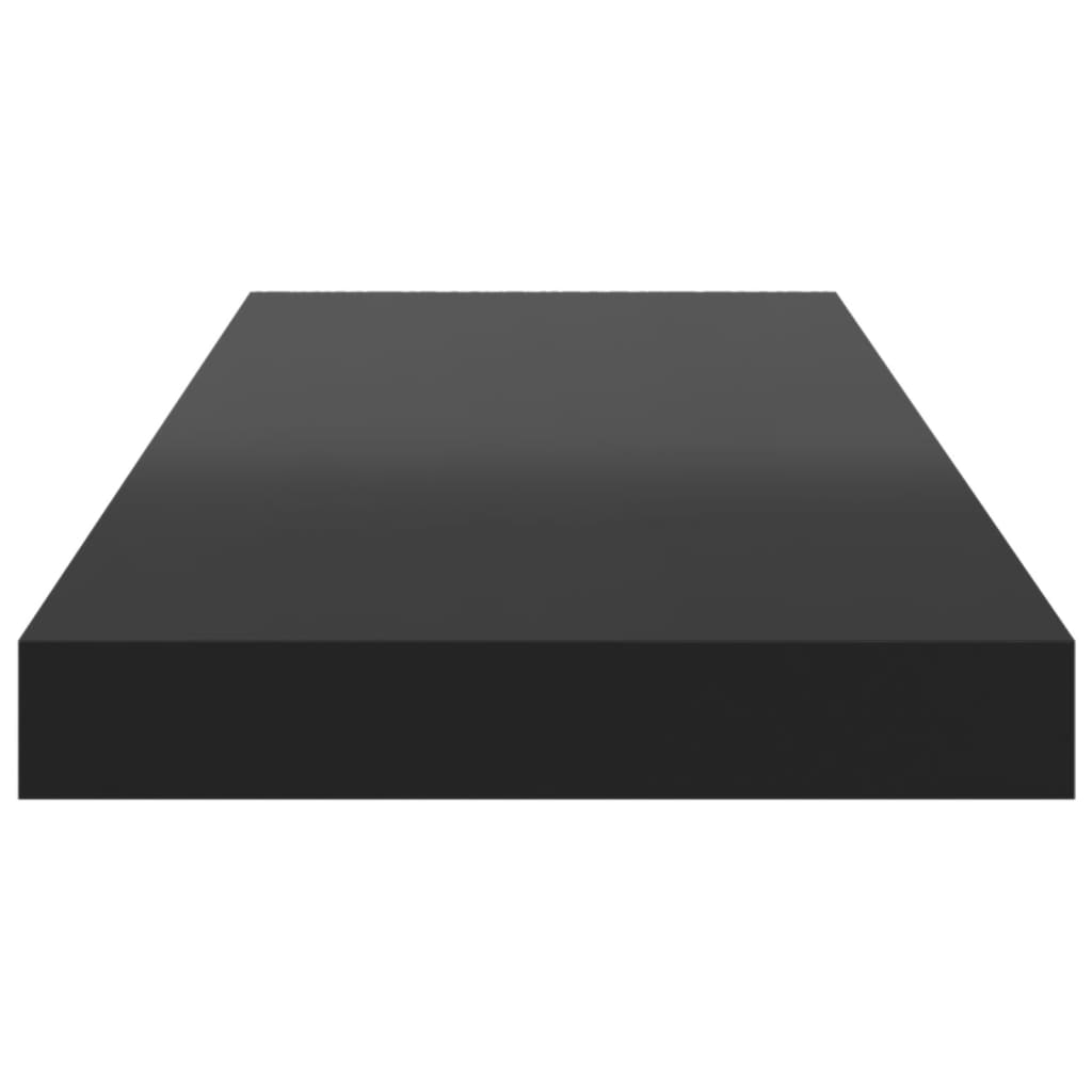 vidaXL Bookshelf Boards 8 pcs High Gloss Black 23.6"x3.9"x0.6" Engineered Wood