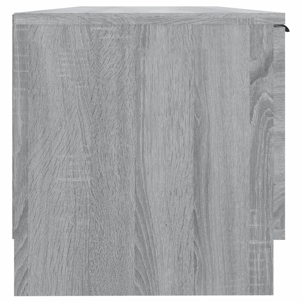 vidaXL TV Cabinet Gray Sonoma 40.2"x13.8"x14.4" Engineered Wood