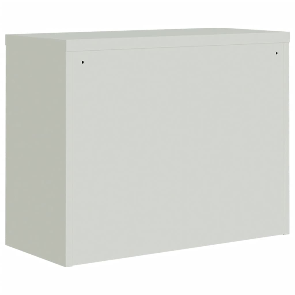 vidaXL File Cabinet Light Gray 35.4"x15.7"x27.6" Steel