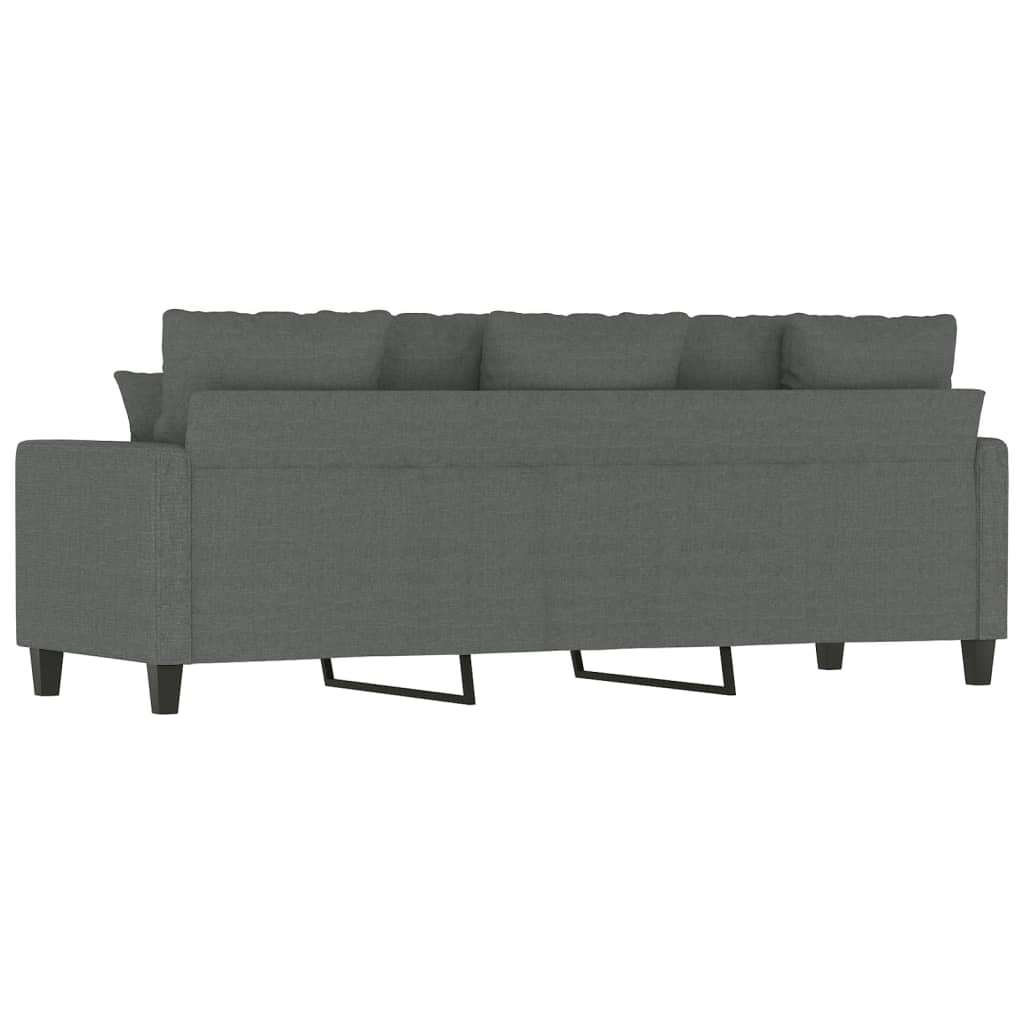 vidaXL 3-Seater Sofa Dark Gray 70.9" Fabric