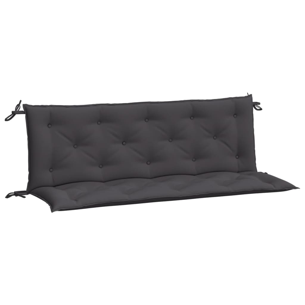 vidaXL Garden Bench Cushions 2pcs Anthracite 59.1"x19.7"x2.8" Oxford Fabric