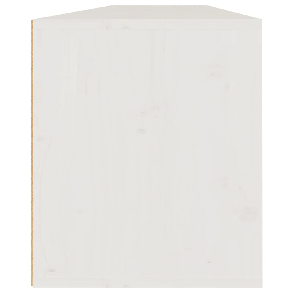 vidaXL Wall Cabinets 2 pcs White 31.5"x11.8"x13.8" Solid Wood Pine