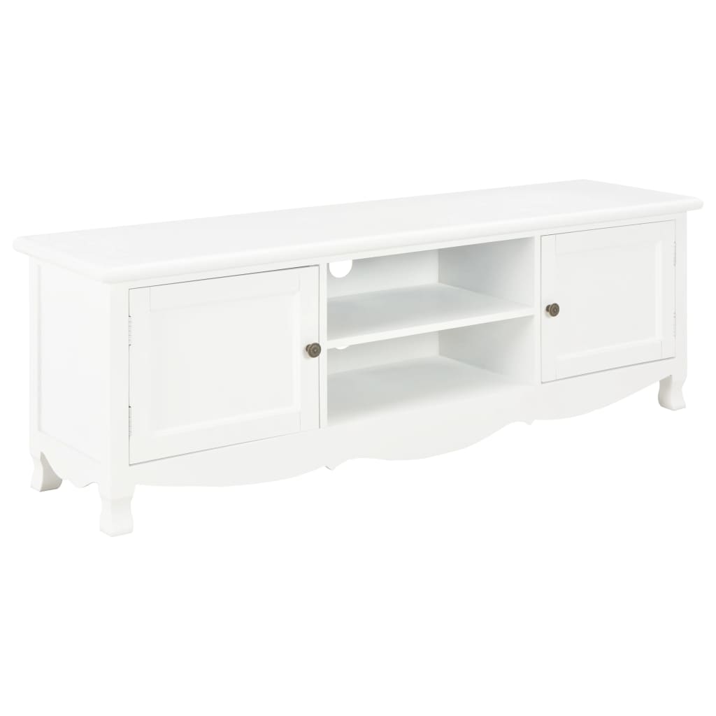 vidaXL TV Cabinet White 47.2"x11.8"x15.7" Wood