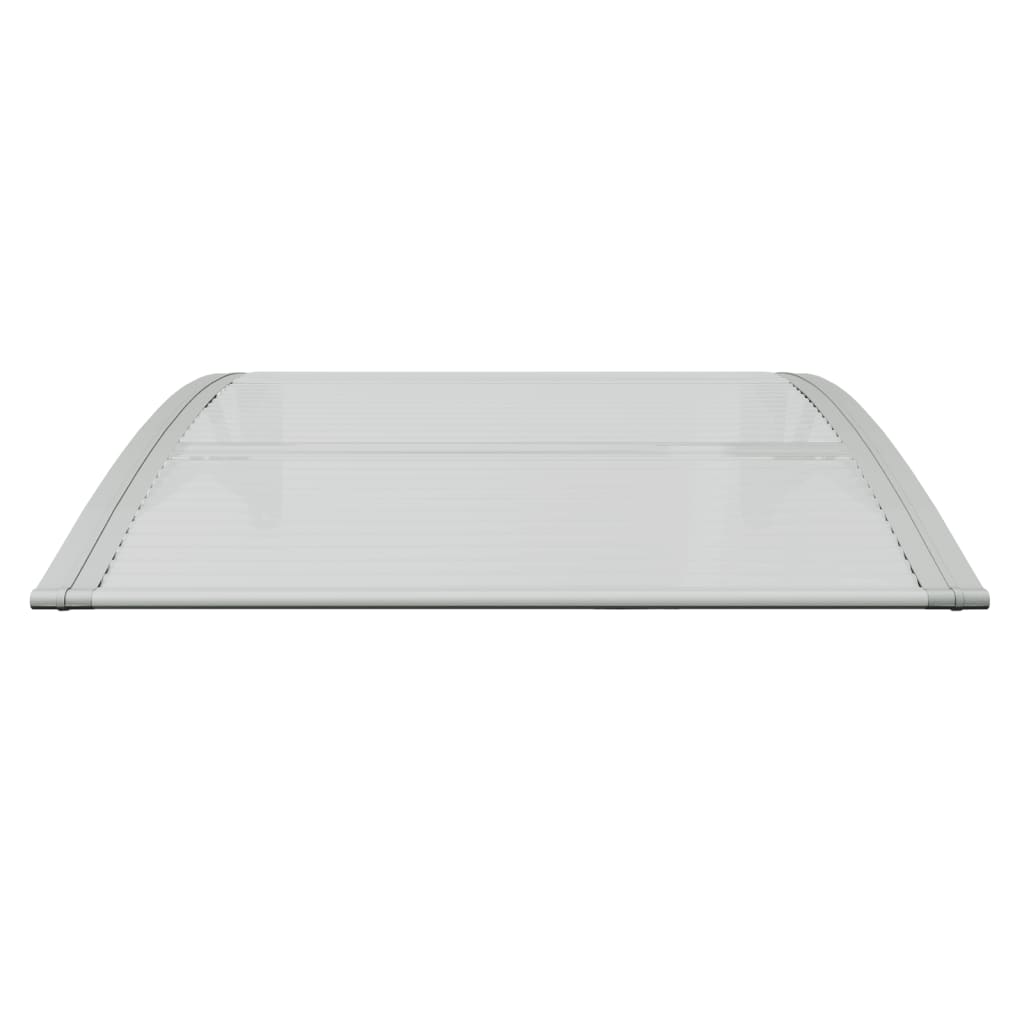 vidaXL Door Canopy Gray and Transparent 31.5"x29.5" Polycarbonate