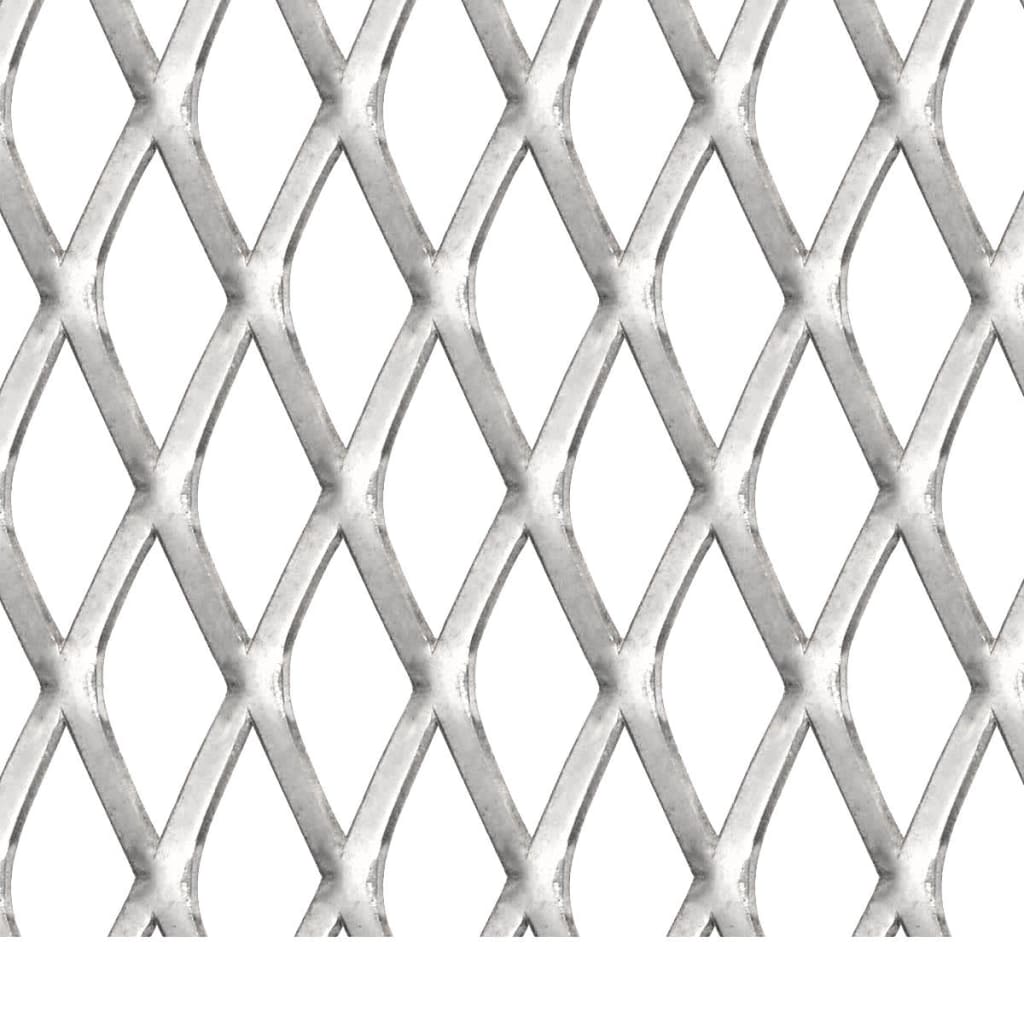 vidaXL Garden Wire Fence Stainless Steel 19.7"x19.7" 1.8"x0.8"x0.2"