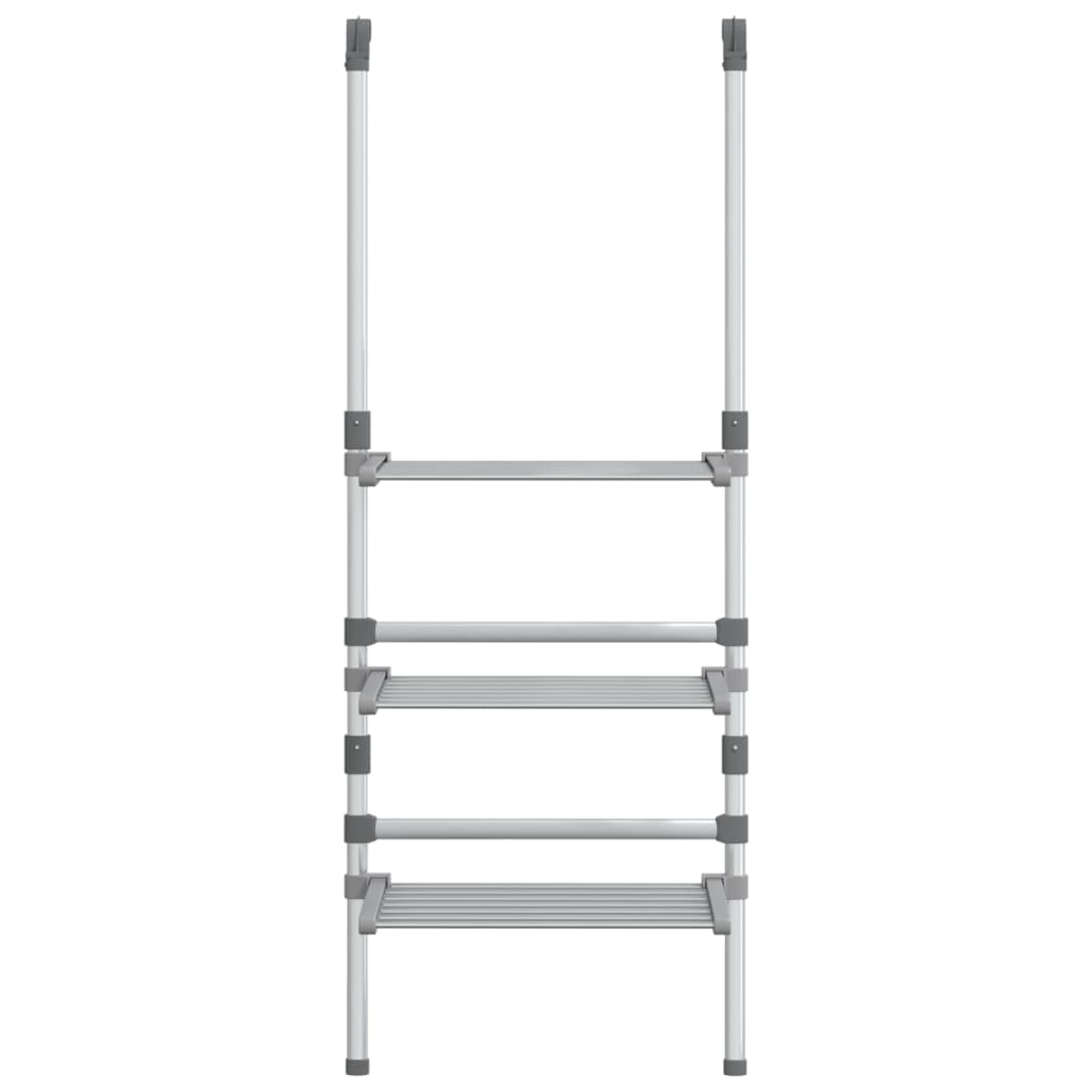 vidaXL 3-Tier Hanging Laundry Drying Rack Aluminum