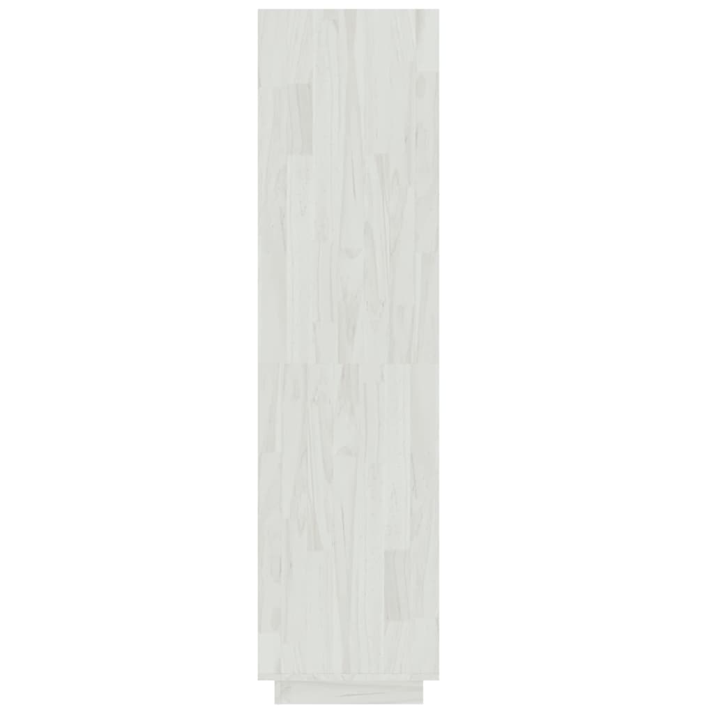 vidaXL Book Cabinet/Room Divider White 23.6"x13.8"x53.1" Solid Wood Pine
