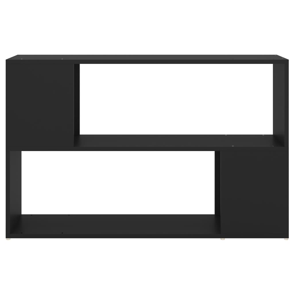 vidaXL Book Cabinet Black 39.4"x9.4"x24.8" Engineered Wood