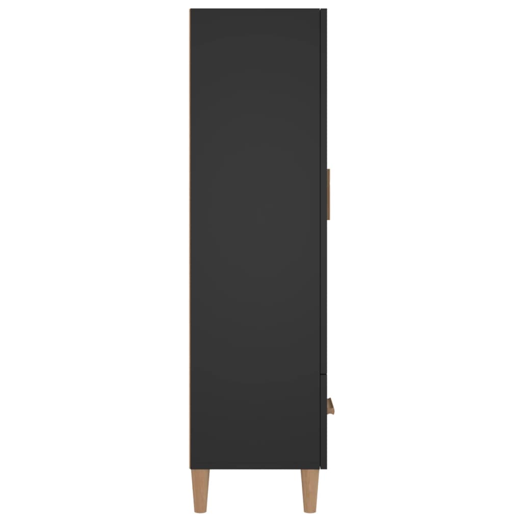 vidaXL Highboard Black 27.6"x12.2"x45.3" Engineered Wood