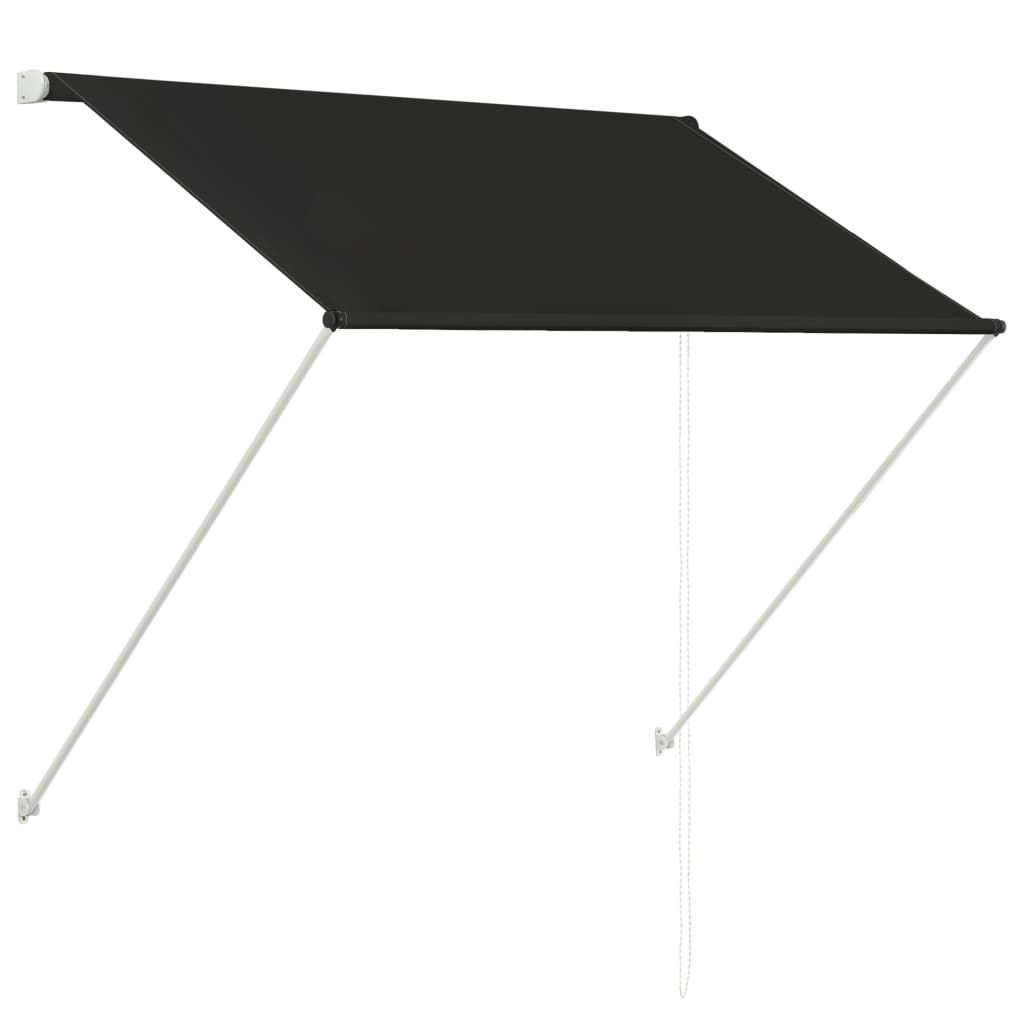vidaXL Retractable Awning 59.1"x59.1" Anthracite