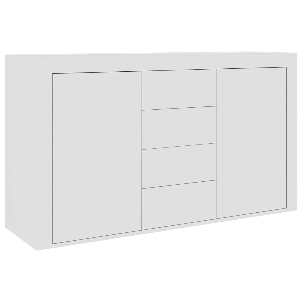 vidaXL Sideboard White 47.2"x14.2"x27.2" Engineered Wood
