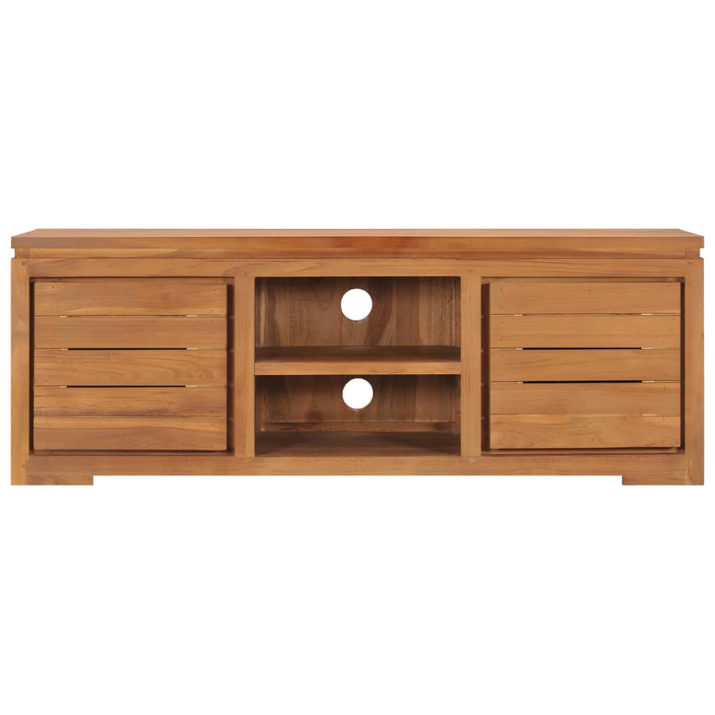 vidaXL TV Stand 43.3"x11.8"x15.7" Solid Wood Teak