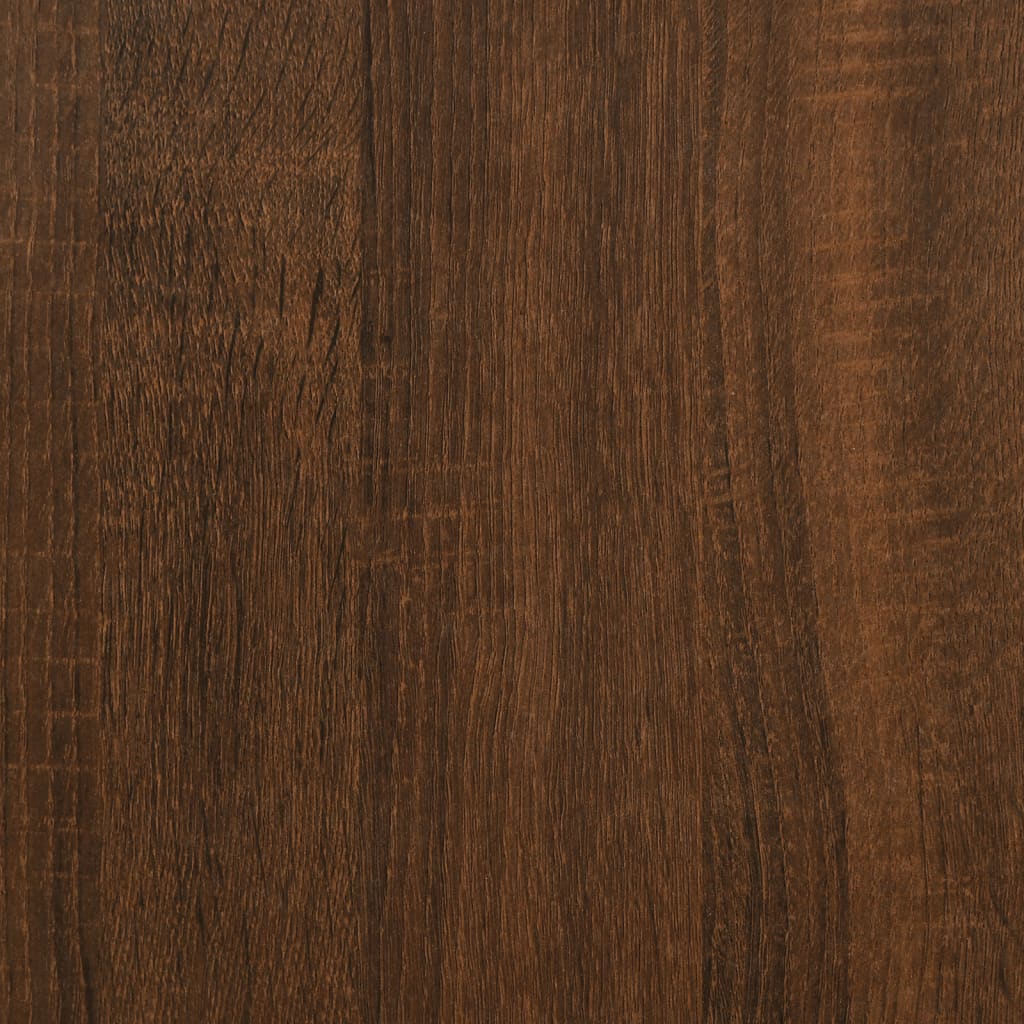 vidaXL Console Table Brown Oak 70.9"x11.4"x29.5" Engineered Wood
