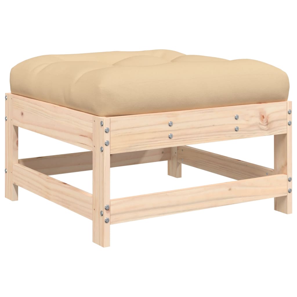 vidaXL 6 Piece Patio Lounge Set with Cushions Solid Wood