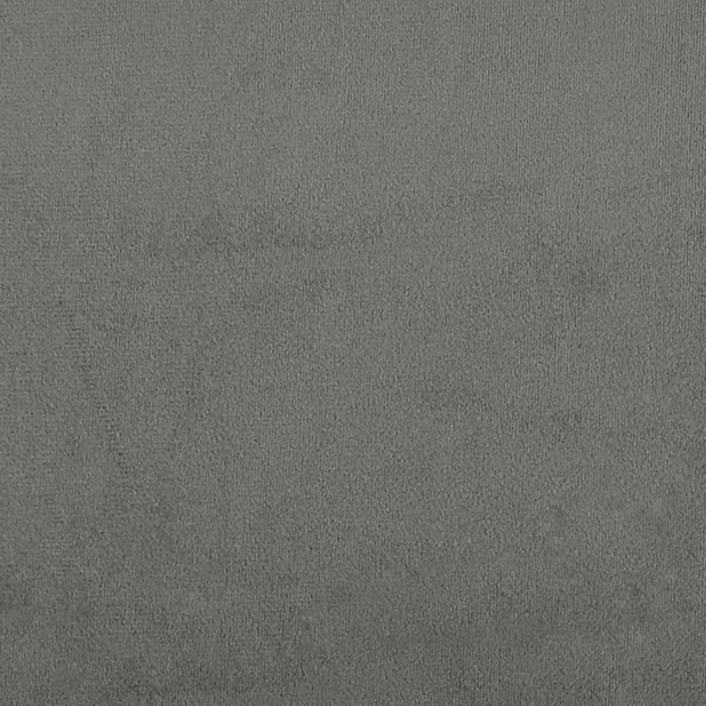 vidaXL Footstool Dark Gray 23.6"x19.7"x16.1" Microfiber Fabric