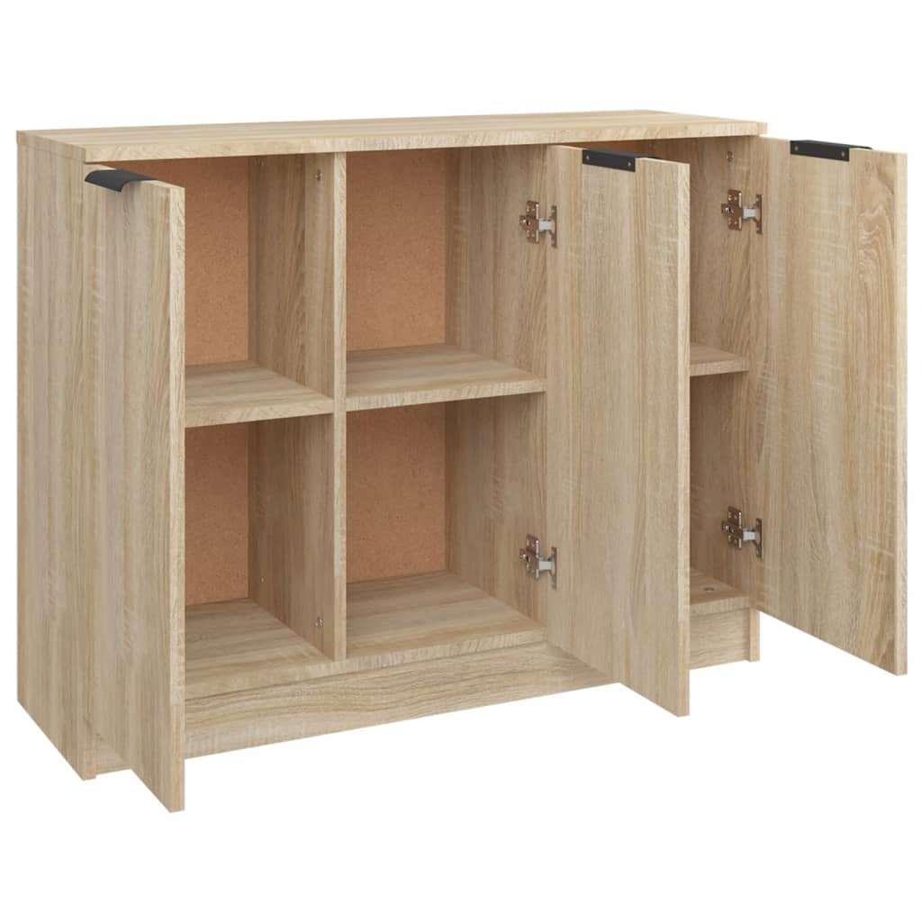vidaXL Sideboard Sonoma Oak 35.6"x11.8"x27.6" Engineered Wood