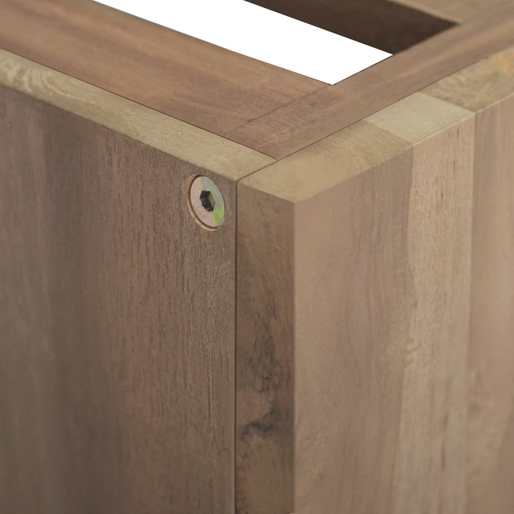vidaXL Wall-mounted Bathroom Cabinet 18.1"x10"x15.7" Solid Wood Teak