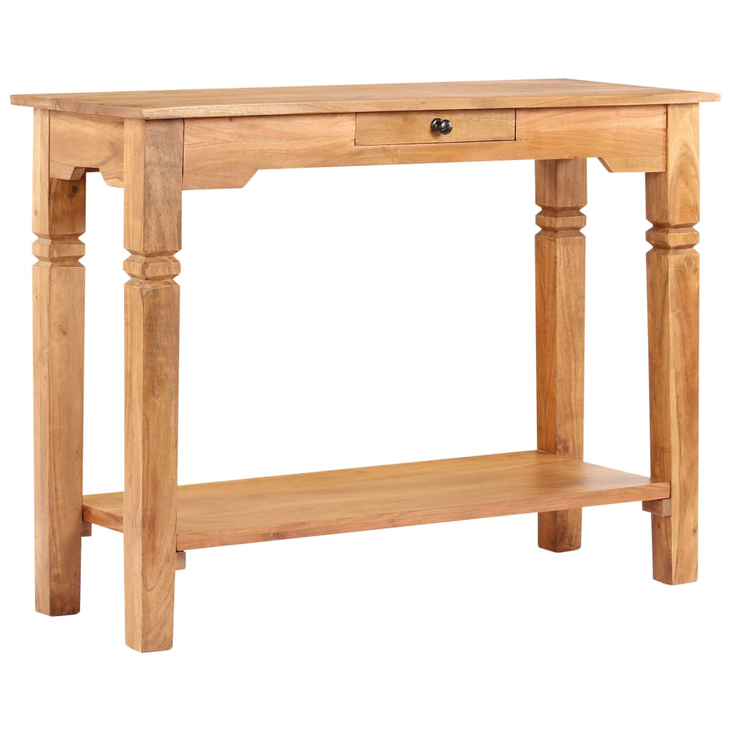 vidaXL Console Table 39.3"x15.7"x29.9" Solid Acacia Wood