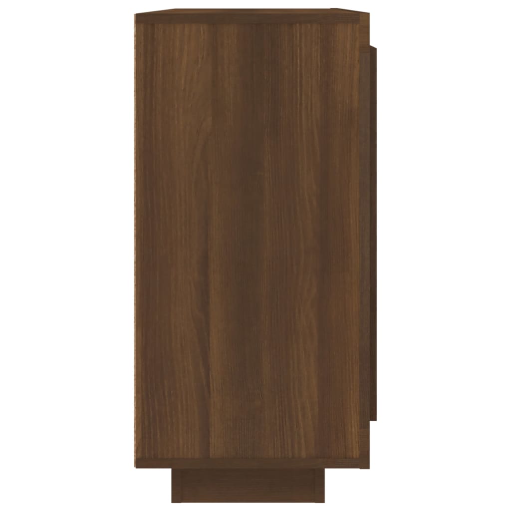 vidaXL Sideboard Brown Oak 36.2"x13.8"x29.5" Engineered Wood