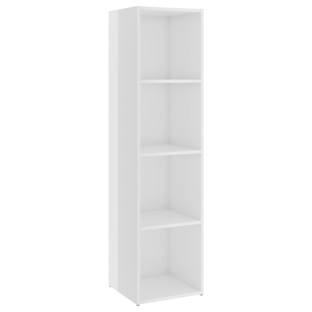 vidaXL TV Cabinets 3 pcs High Gloss White 56.1"x13.8"x14.4" Engineered Wood