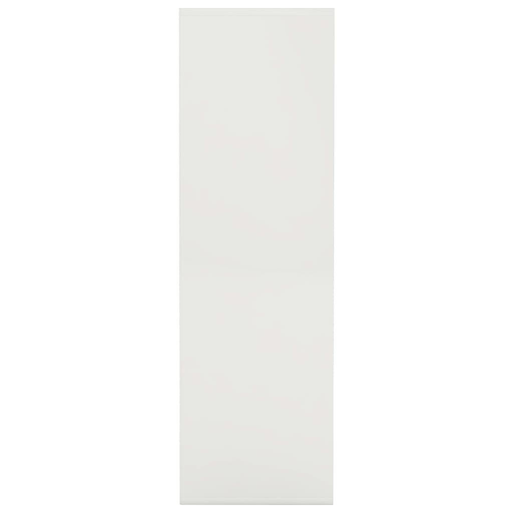 vidaXL Book Cabinet White 38.6"x11.4"x38.4" Engineered Wood