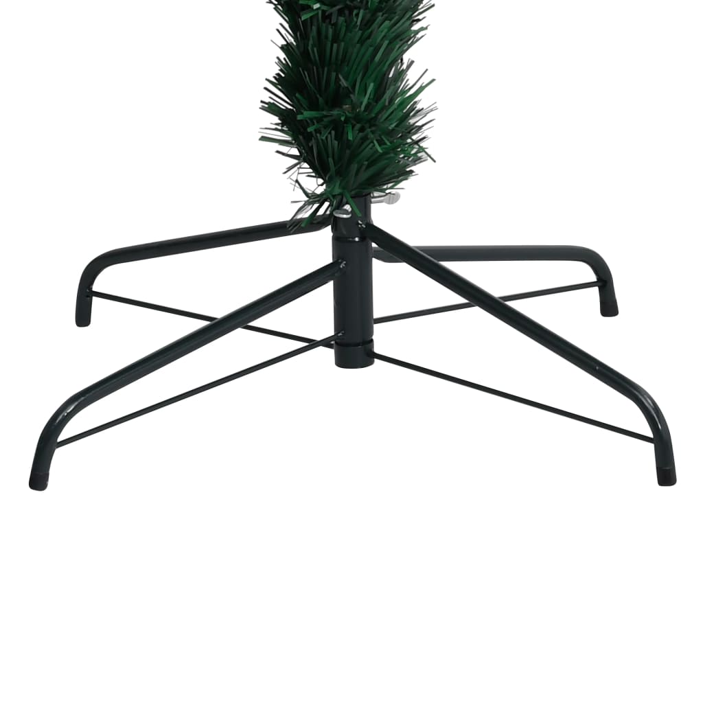vidaXL Artificial Christmas Tree with Stand Green 8 ft Fiber Optic
