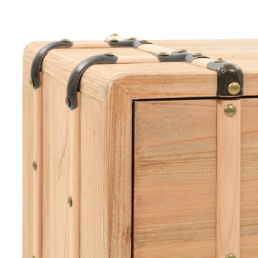 vidaXL Side Cabinet Solid Wood Fir 19.7"x13.8"x22.4"