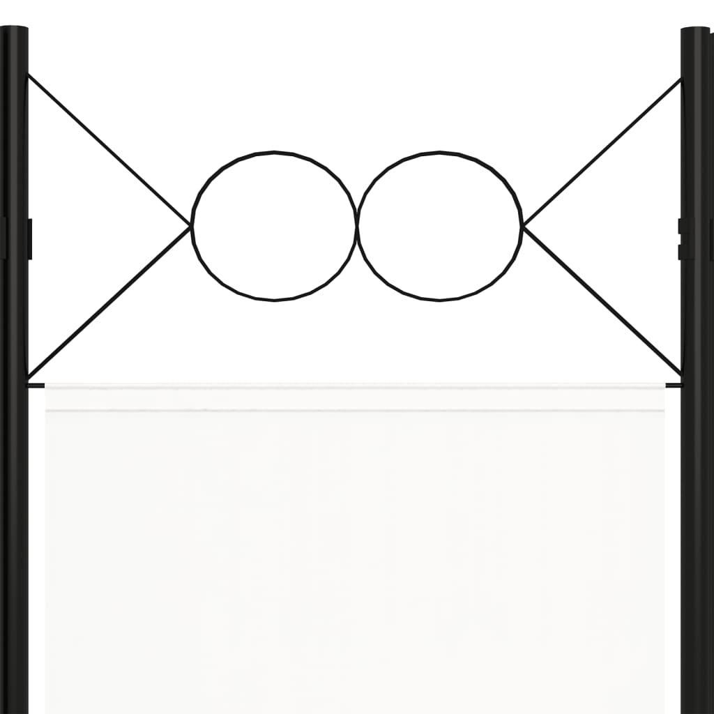 vidaXL 3-Panel Room Divider White 47.2"x70.9"