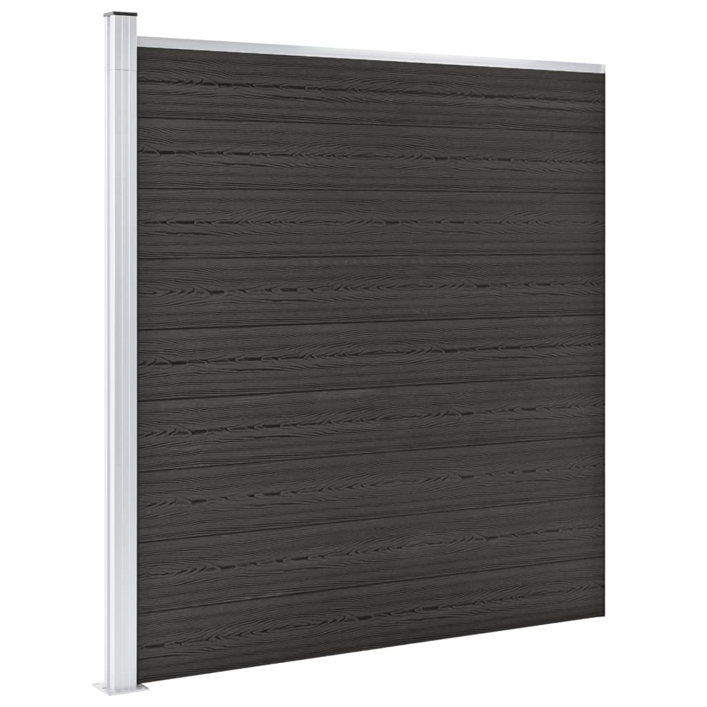 vidaXL Garden Fence WPC 68.9"x73.2" Gray