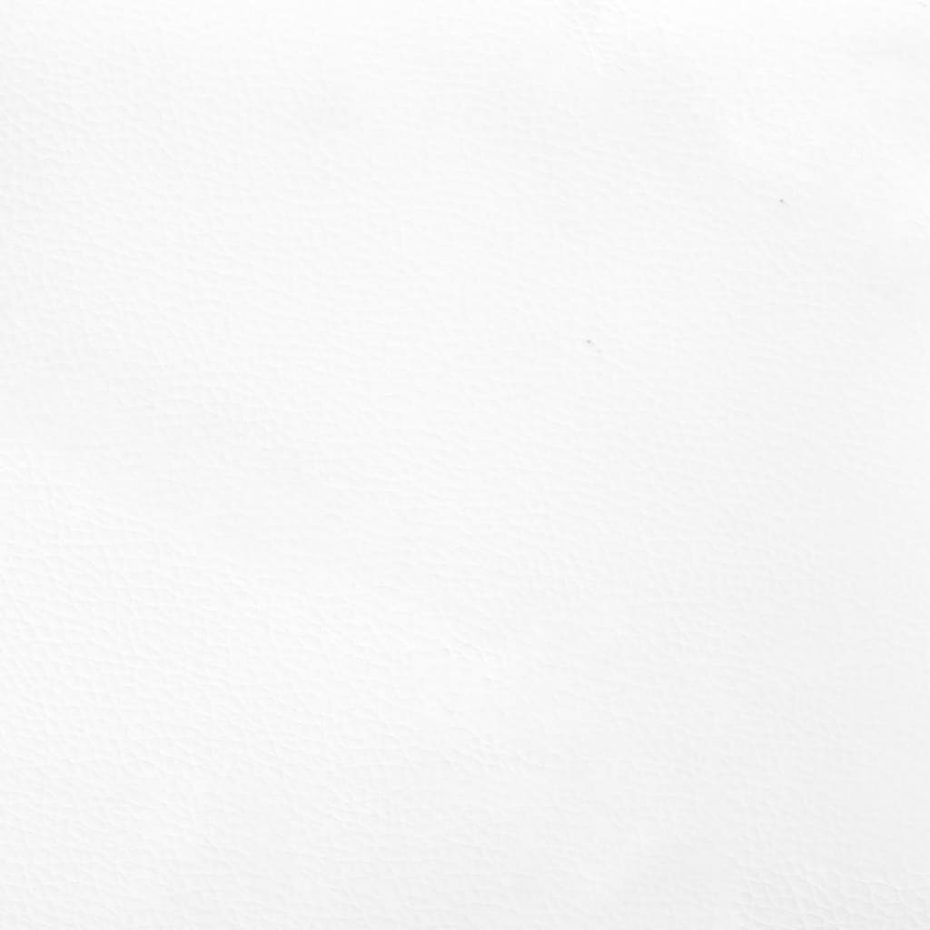 vidaXL Headboard White 39.4"x2"x30.7"/34.6" Faux Leather